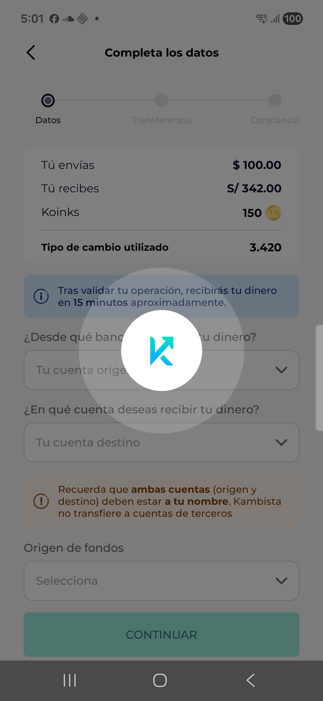 Loading overlay
