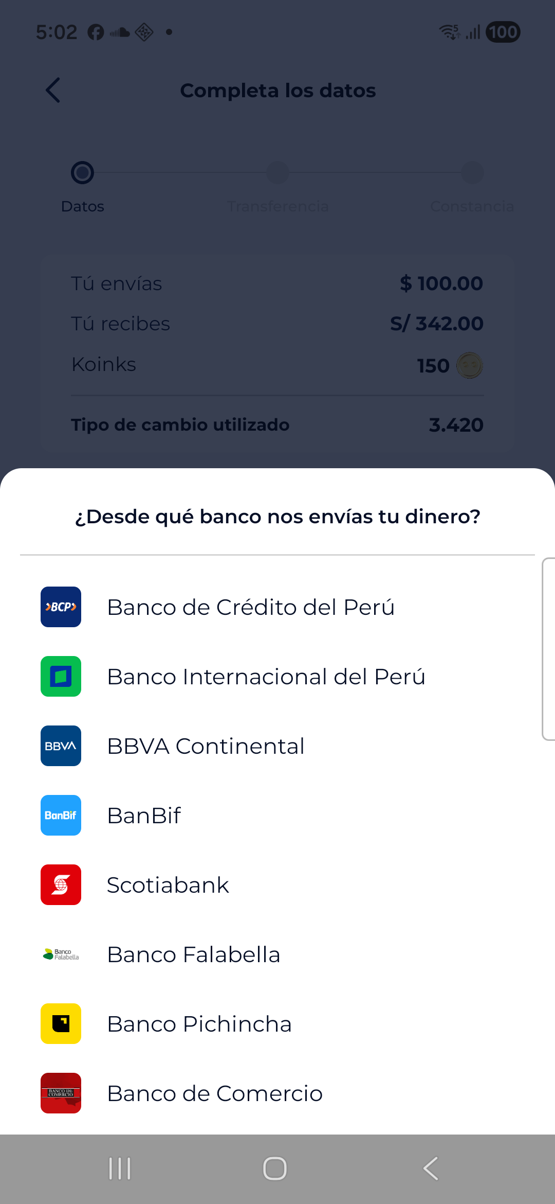 Origin bank list