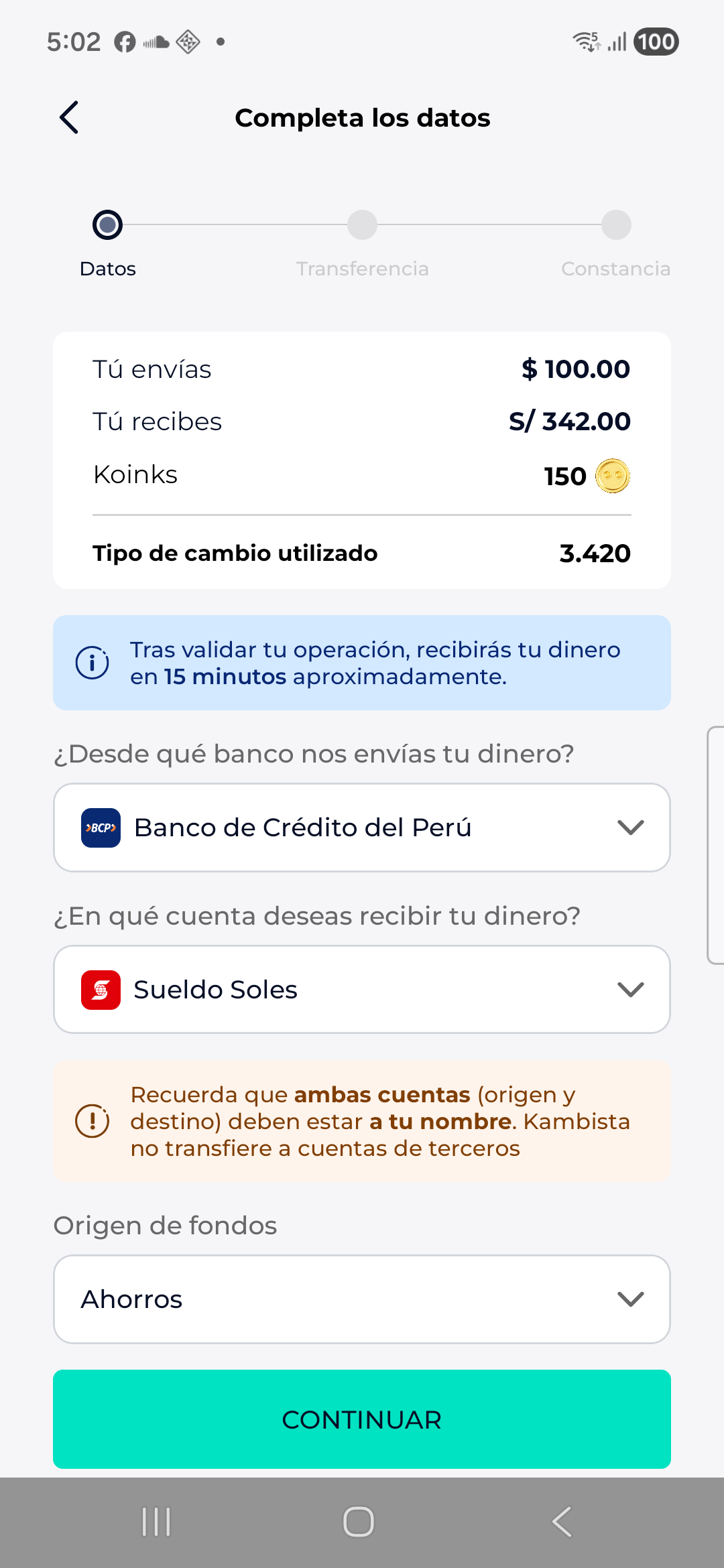 Kambista data step